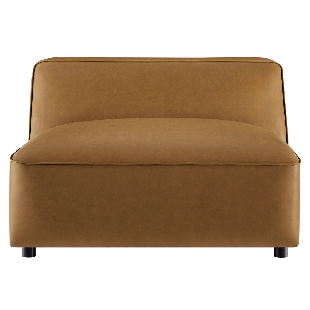 Modway Auren Upholstered Vegan Leather Modular Armless Chair by Modway-EEI-7121