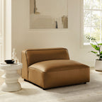 Modway Auren Upholstered Vegan Leather Modular Armless Chair by Modway-EEI-7121