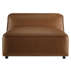 Modway Auren Upholstered Vegan Leather Modular Armless Chair by Modway-EEI-7121