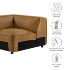 Modway Auren Upholstered Vegan Leather Modular Corner Chair by Modway-EEI-7123