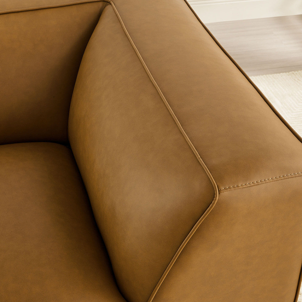 Modway Auren Upholstered Vegan Leather Modular Corner Chair by Modway-EEI-7123