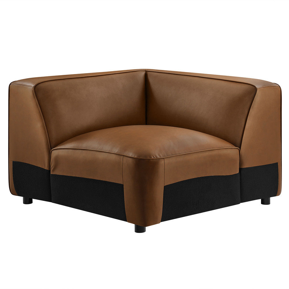 Modway Auren Upholstered Vegan Leather Modular Corner Chair by Modway-EEI-7123