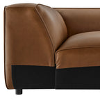 Modway Auren Upholstered Vegan Leather Modular Corner Chair by Modway-EEI-7123