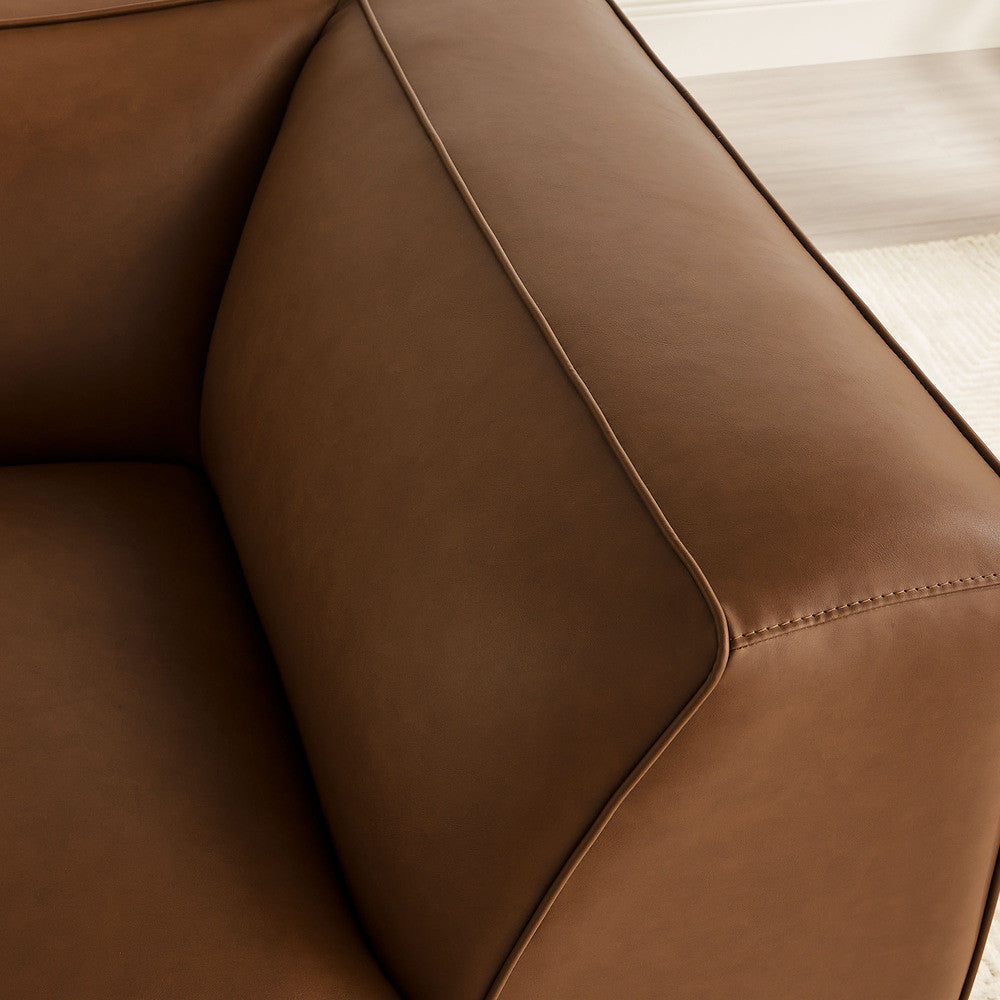 Modway Auren Upholstered Vegan Leather Modular Corner Chair by Modway-EEI-7123