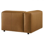 Modway Auren Upholstered Vegan Leather Modular Left Armchair by Modway-EEI-7124