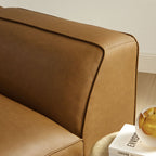 Modway Auren Upholstered Vegan Leather Modular Left Armchair by Modway-EEI-7124