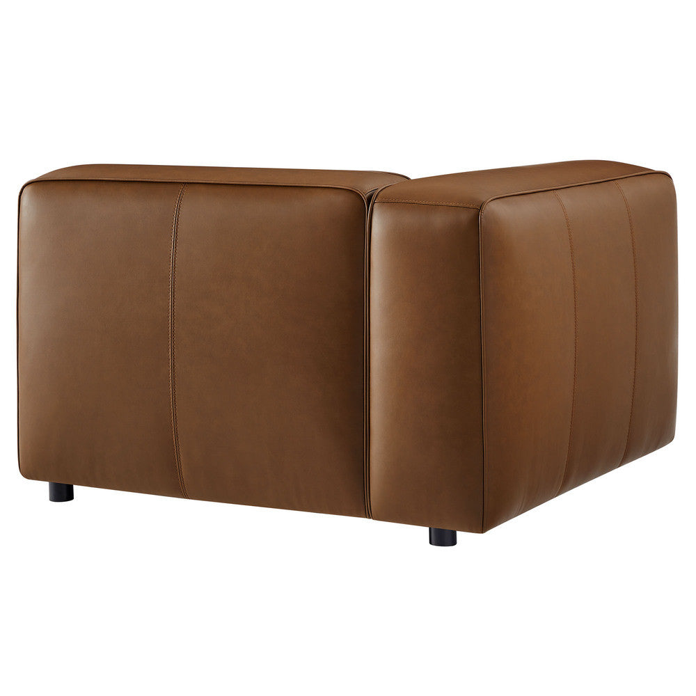 Modway Auren Upholstered Vegan Leather Modular Left Armchair by Modway-EEI-7124