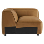 Modway Auren Upholstered Vegan Leather Modular Right Armchair by Modway-EEI-7122