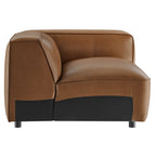 Modway Auren Upholstered Vegan Leather Modular Right Armchair by Modway-EEI-7122