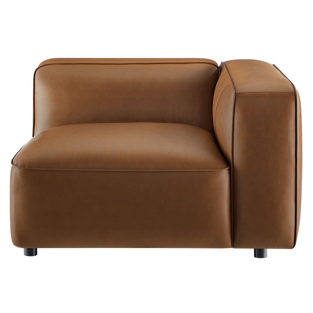Modway Auren Upholstered Vegan Leather Modular Right Armchair by Modway-EEI-7122