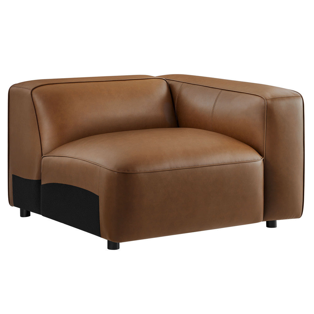 Modway Auren Upholstered Vegan Leather Modular Right Armchair by Modway-EEI-7122