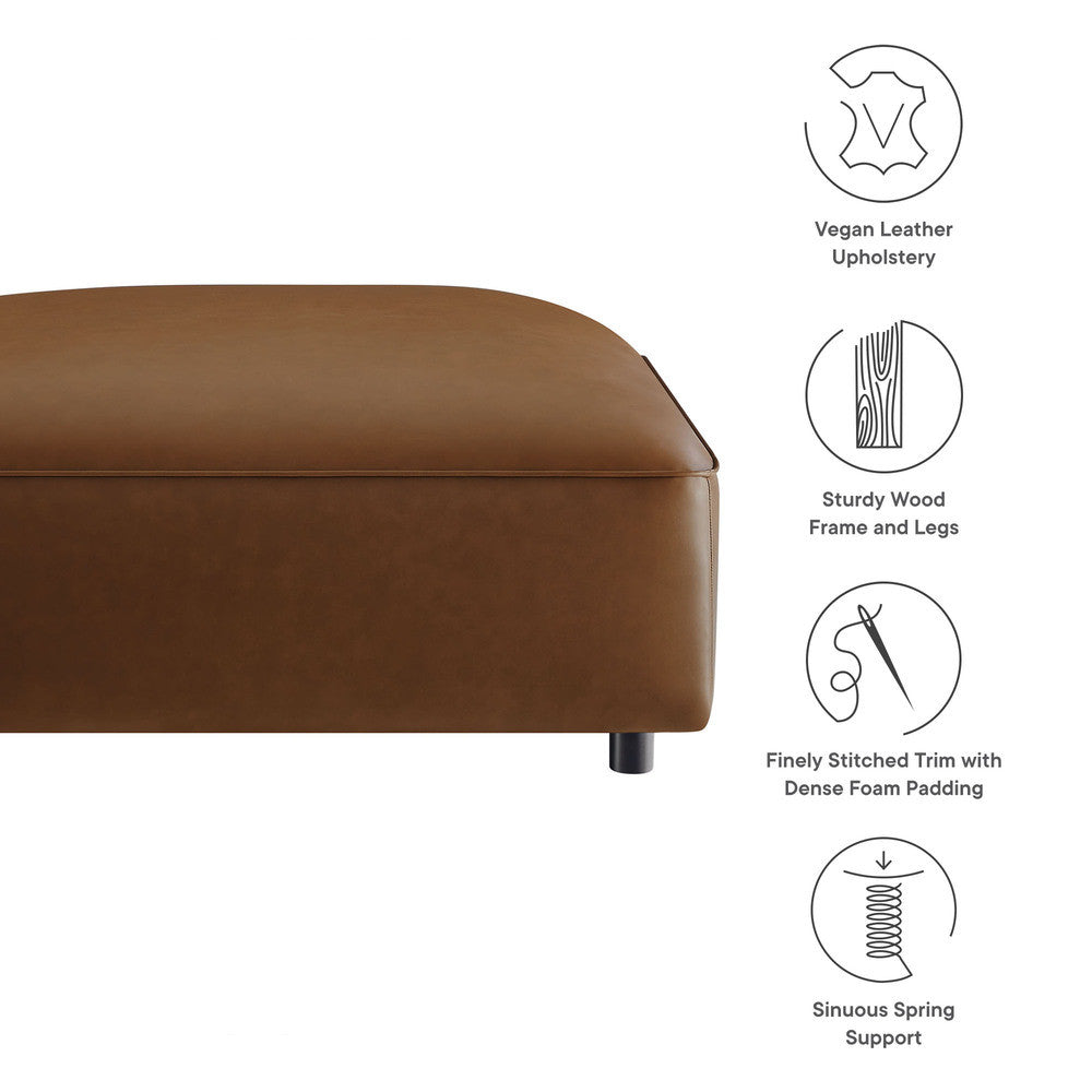 Modway Auren Upholstered Vegan Leather Ottoman by Modway-EEI-7125