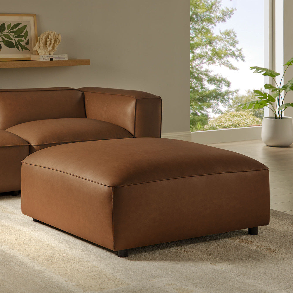 Modway Auren Upholstered Vegan Leather Ottoman by Modway-EEI-7125