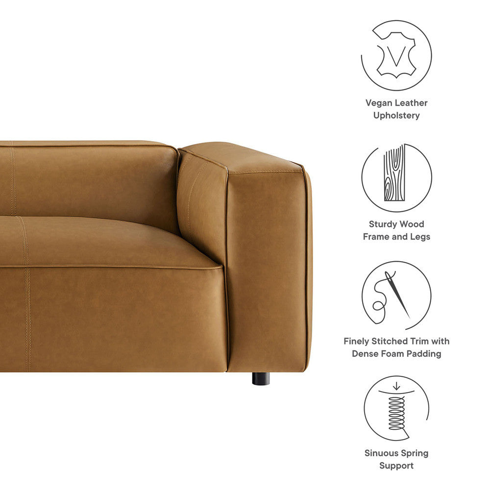 Modway Auren Upholstered Vegan Leather Sofa by Modway-EEI-7119