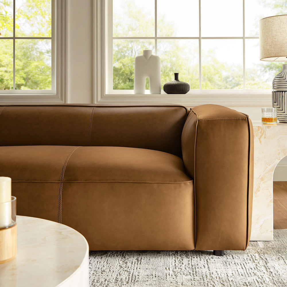 Modway Auren Upholstered Vegan Leather Sofa by Modway-EEI-7119