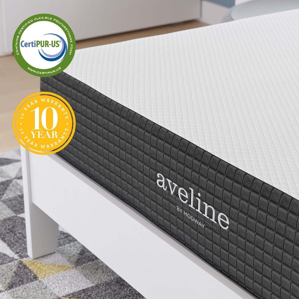 MOD-5488-WHI Aveline 10" Full Mattress by Modway