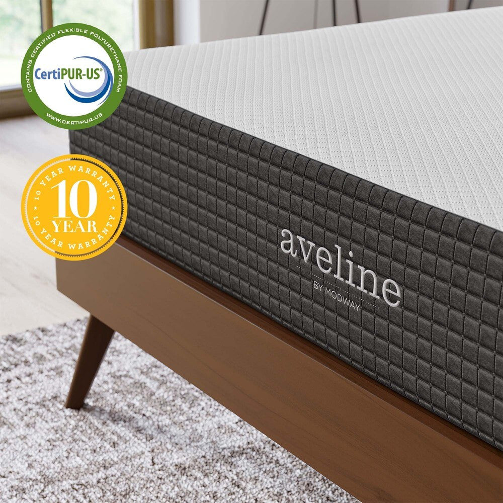 MOD-5489-WHI Aveline 10" King Mattress by Modway