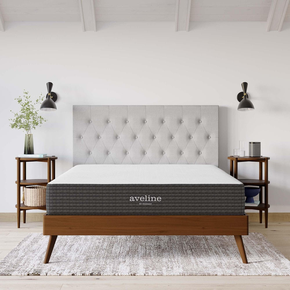 MOD-5338-WHI Aveline 10" Queen Mattress by Modway