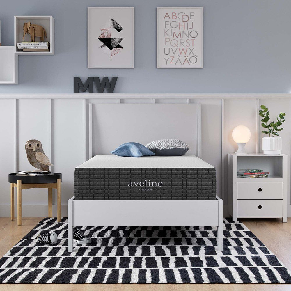 MOD-5487-WHI Aveline 10" Twin Mattress by Modway