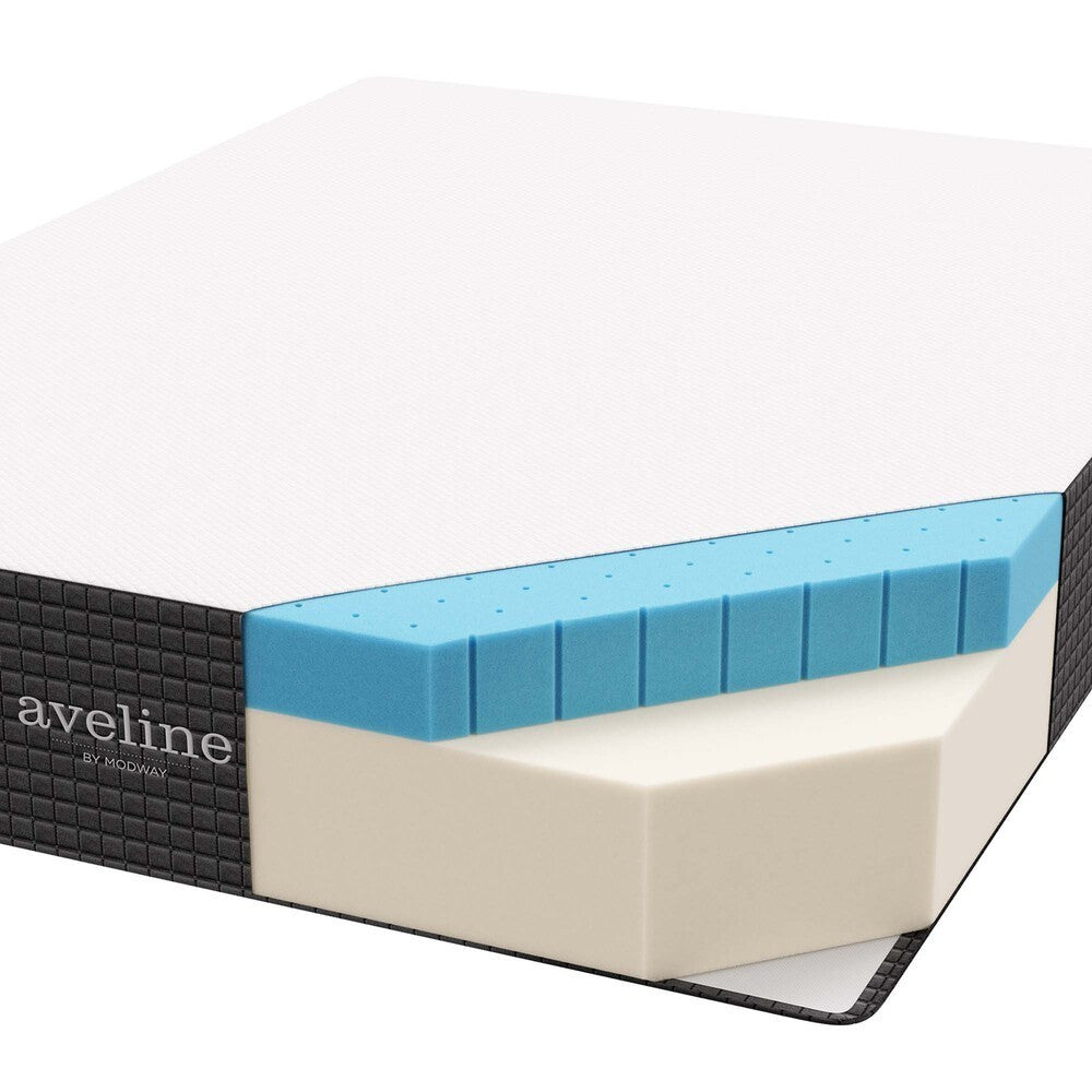 MOD-6599-WHI Aveline 12" Memory Foam Full Mattress by Modway
