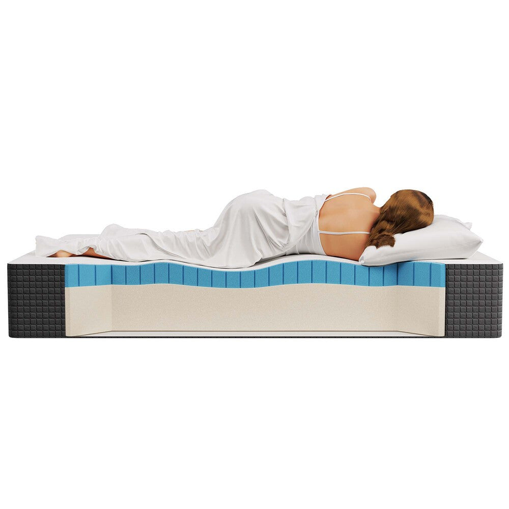 MOD-6599-WHI Aveline 12" Memory Foam Full Mattress by Modway