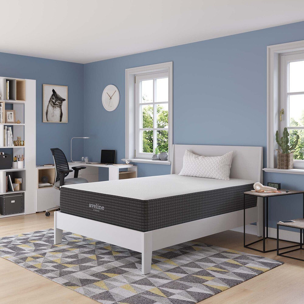 MOD-6599-WHI Aveline 12" Memory Foam Full Mattress by Modway