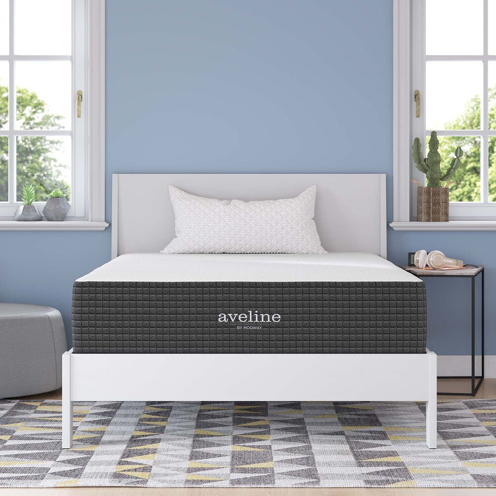 MOD-6599-WHI Aveline 12" Memory Foam Full Mattress by Modway