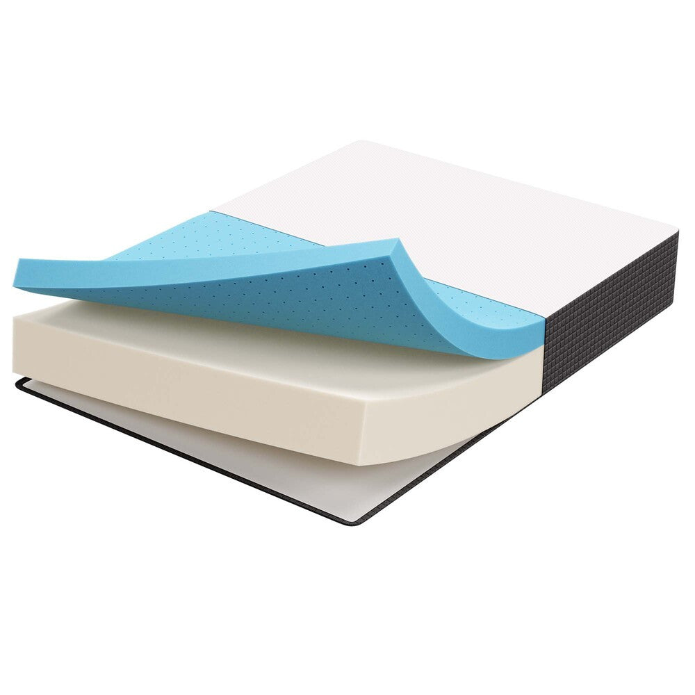 MOD-6601-WHI Aveline 12" Memory Foam King Mattress by Modway