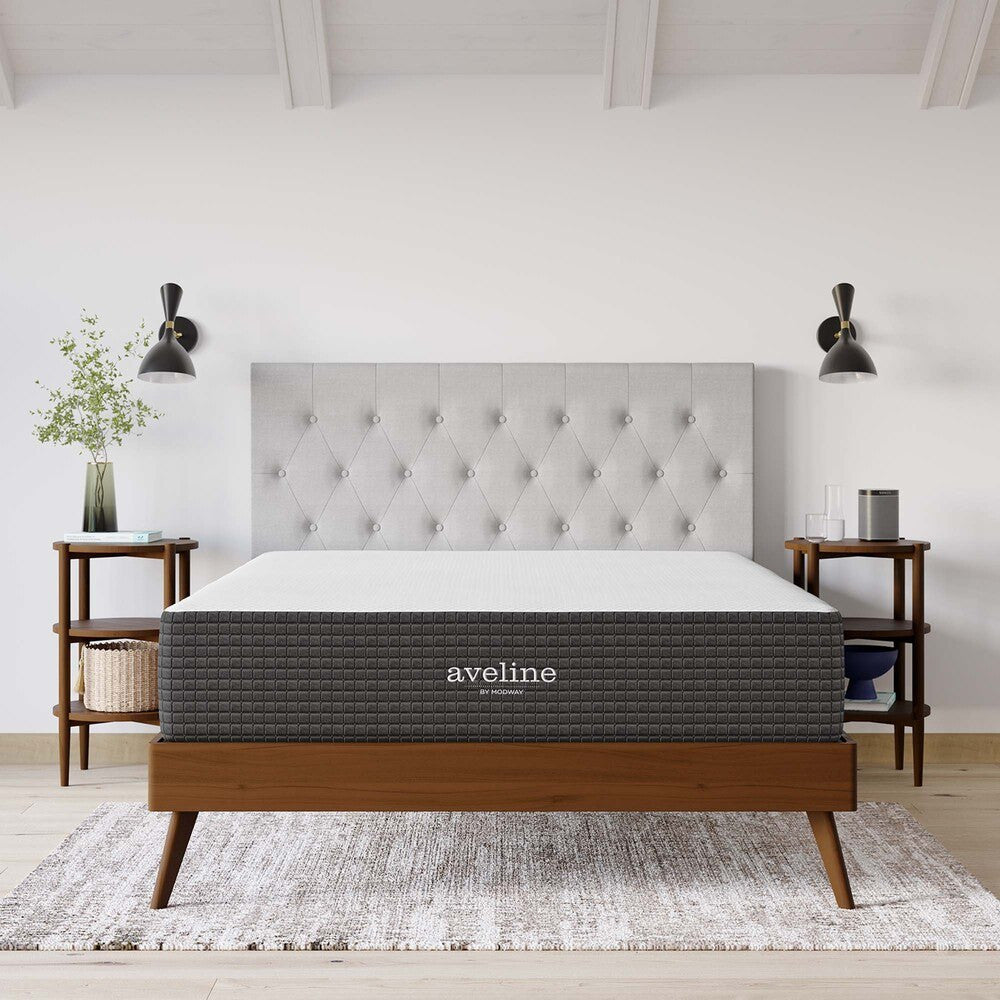 MOD-6601-WHI Aveline 12" Memory Foam King Mattress by Modway