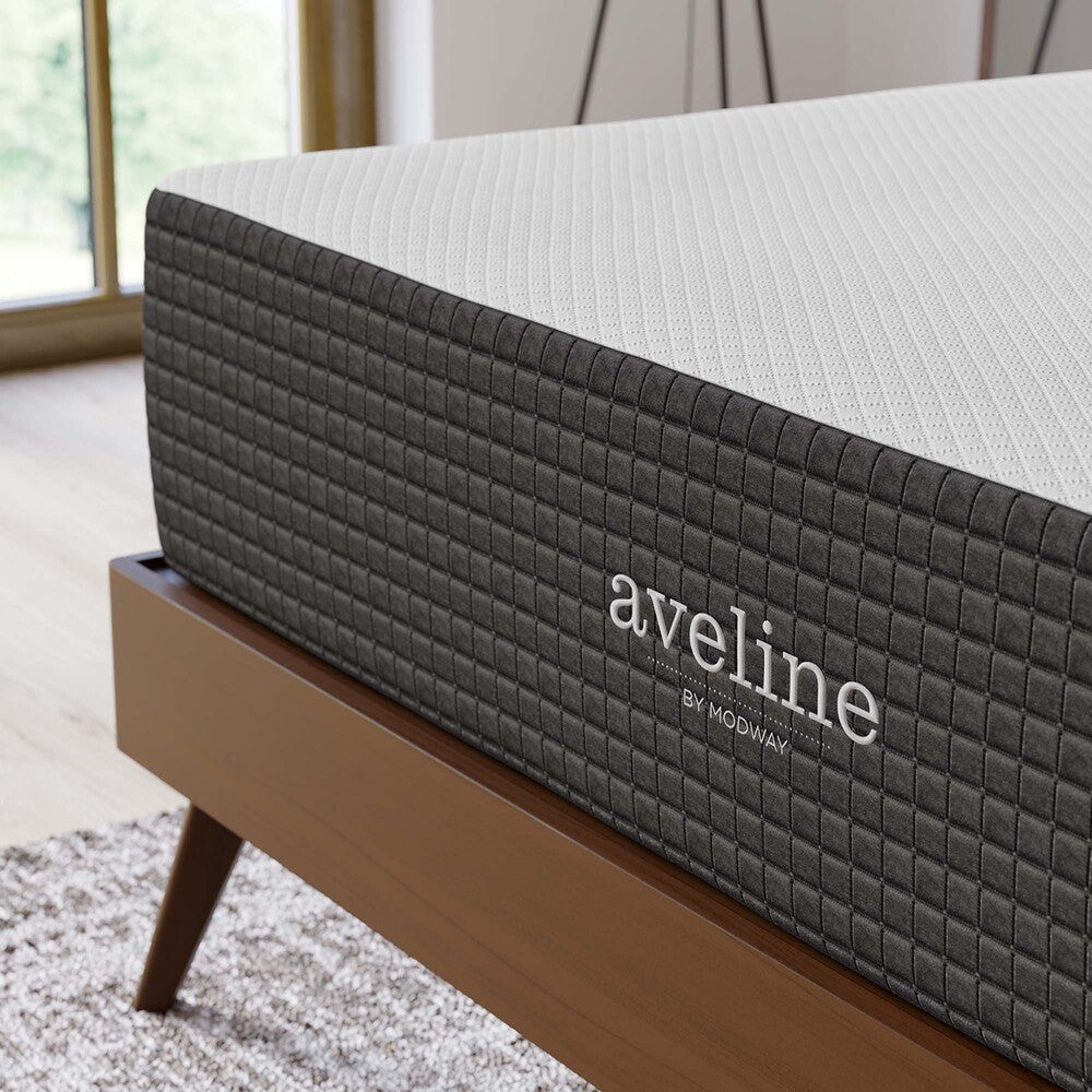 MOD-6601-WHI Aveline 12" Memory Foam King Mattress by Modway