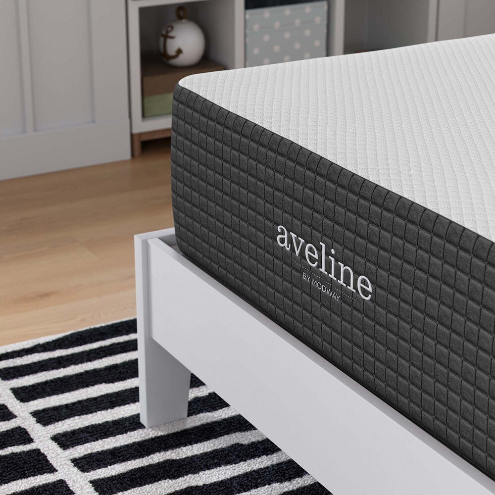 MOD-6598-WHI Aveline 12" Memory Foam Twin Mattress by Modway
