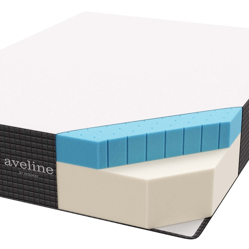 MOD-6603-WHI Aveline 14" Memory Foam Full Mattress by Modway