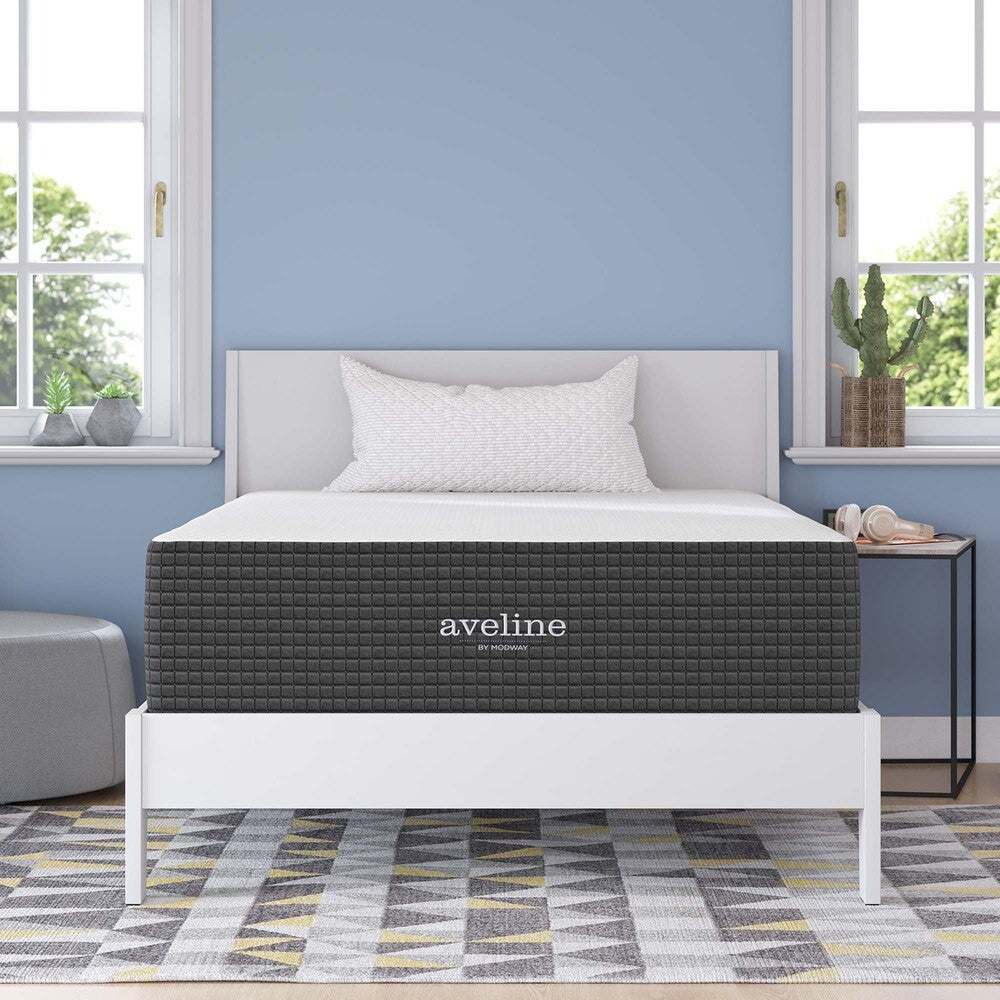 MOD-6603-WHI Aveline 14" Memory Foam Full Mattress by Modway