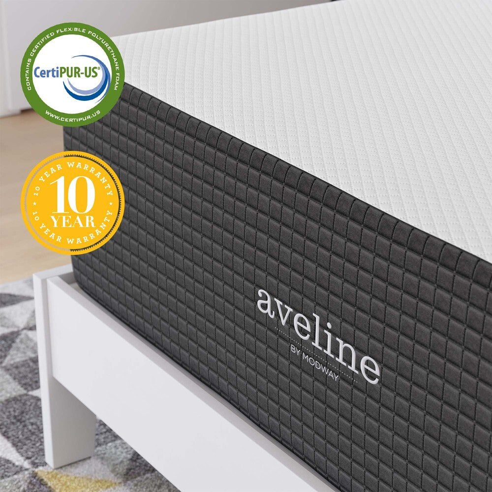 MOD-6607-WHI Aveline 16" Memory Foam Full Mattress by Modway