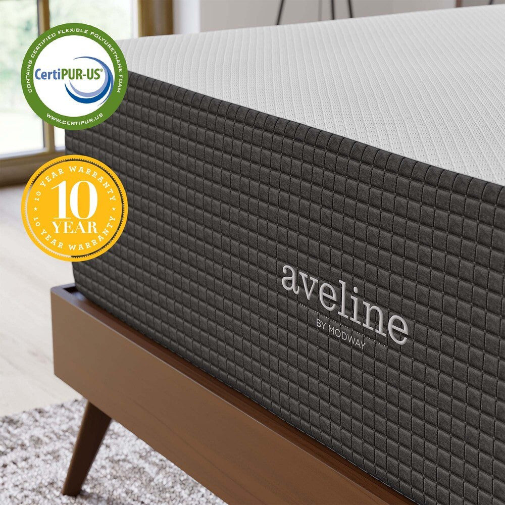 MOD-6608-WHI Aveline 16" Memory Foam Queen Mattress by Modway