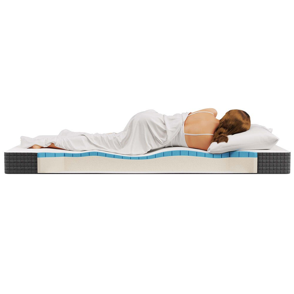 MOD-5345-WHI Aveline 6" Full Mattress by Modway