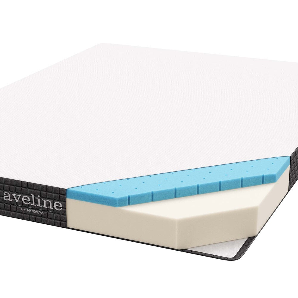 MOD-5491-WHI Aveline 6" King Mattress by Modway