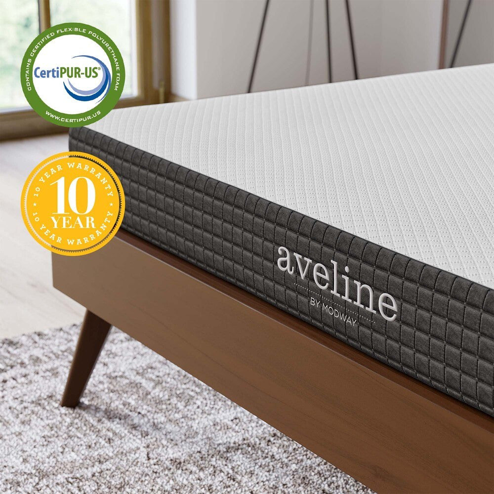 MOD-5491-WHI Aveline 6" King Mattress by Modway