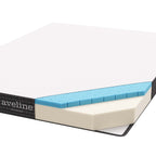 MOD-6137-WHI Aveline 6" Narrow Twin Mattress by Modway