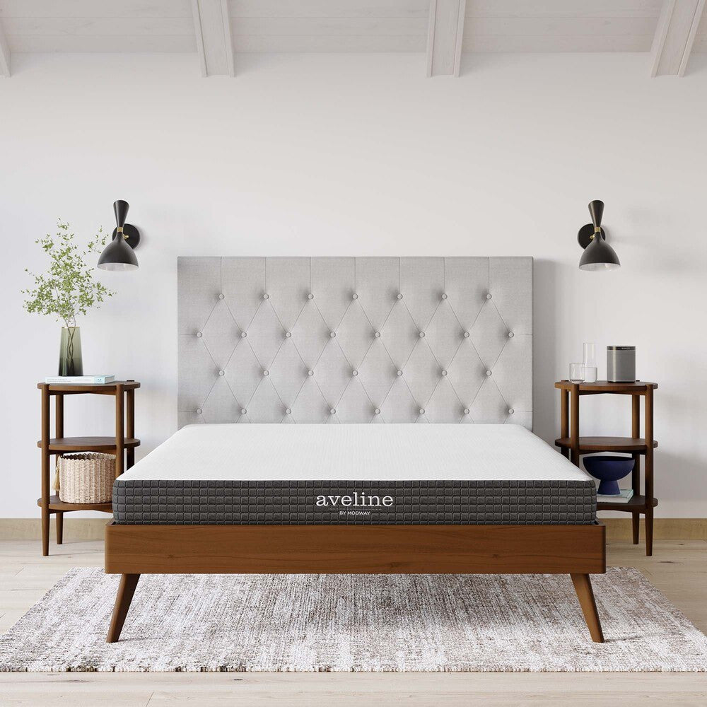 MOD-5346-WHI Aveline 6" Queen Mattress by Modway