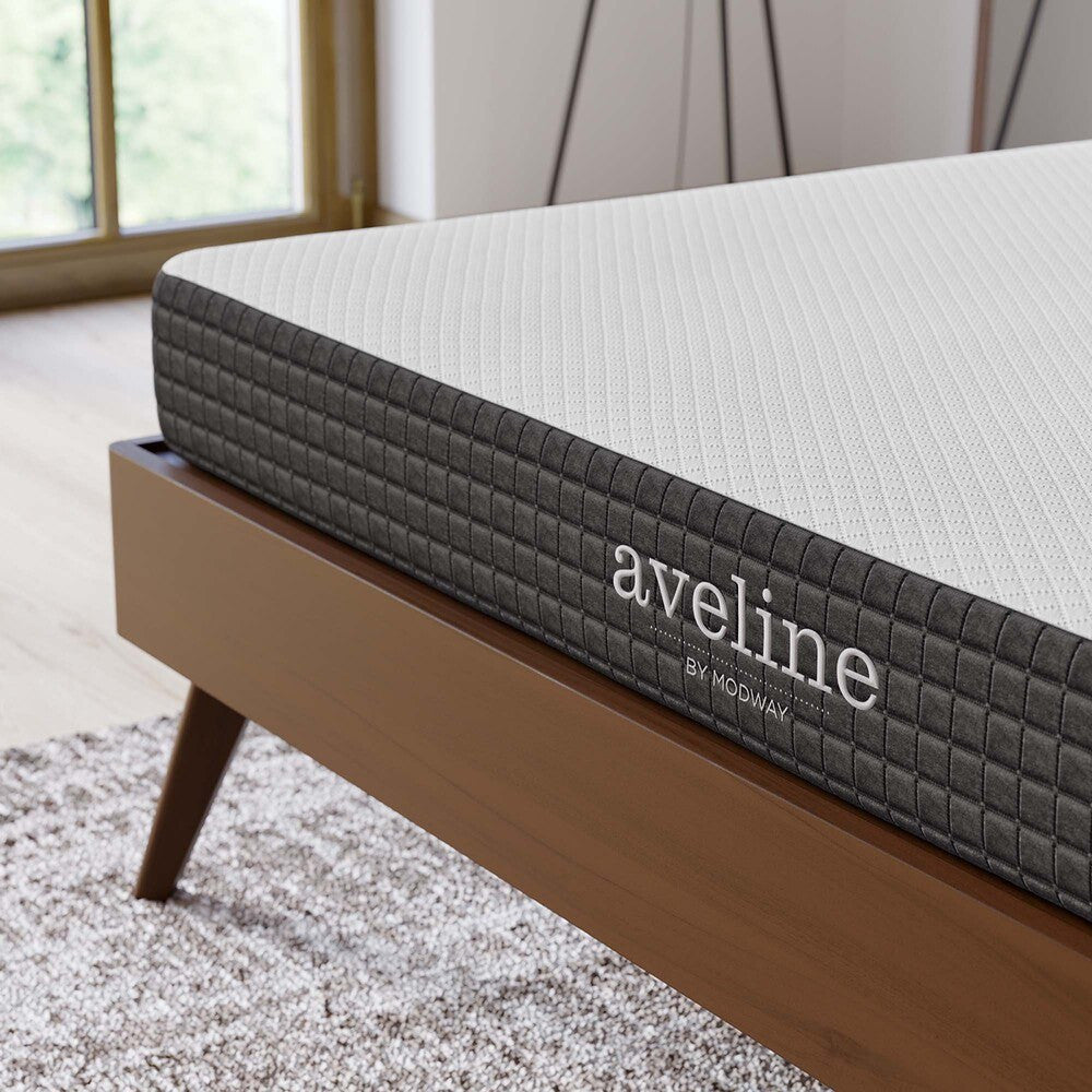 MOD-5346-WHI Aveline 6" Queen Mattress by Modway