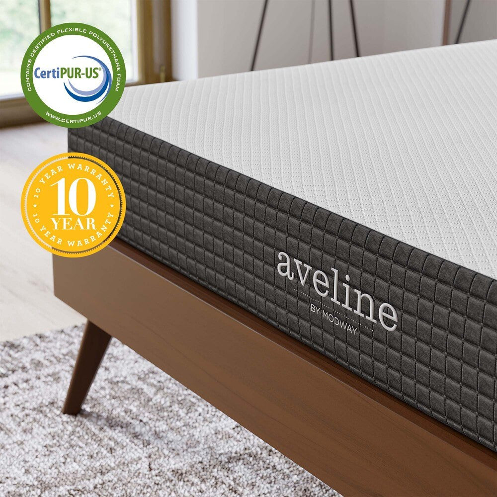 MOD-5490-WHI Aveline 8" King Mattress by Modway