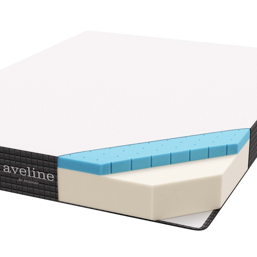 MOD-7107-WHI Aveline 8" Twin XL Mattress by Modway