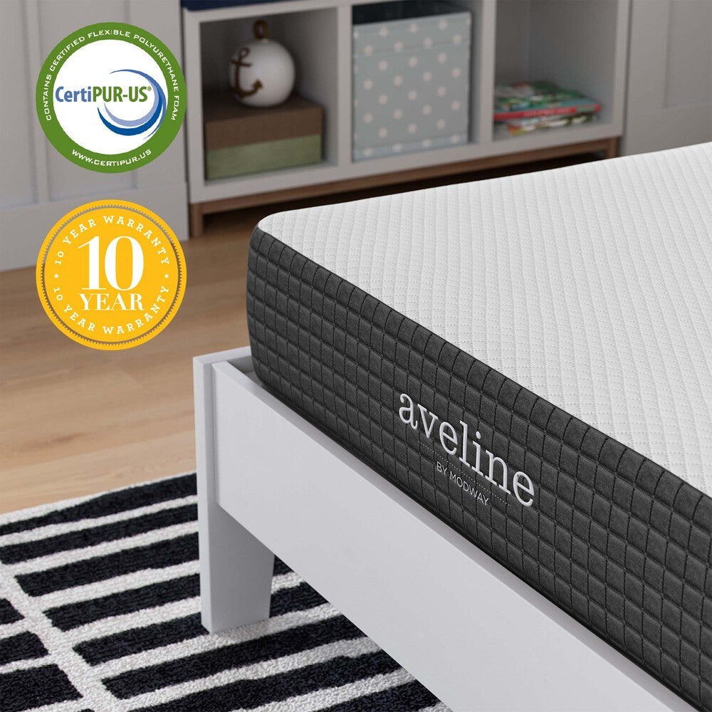 MOD-7107-WHI Aveline 8" Twin XL Mattress by Modway
