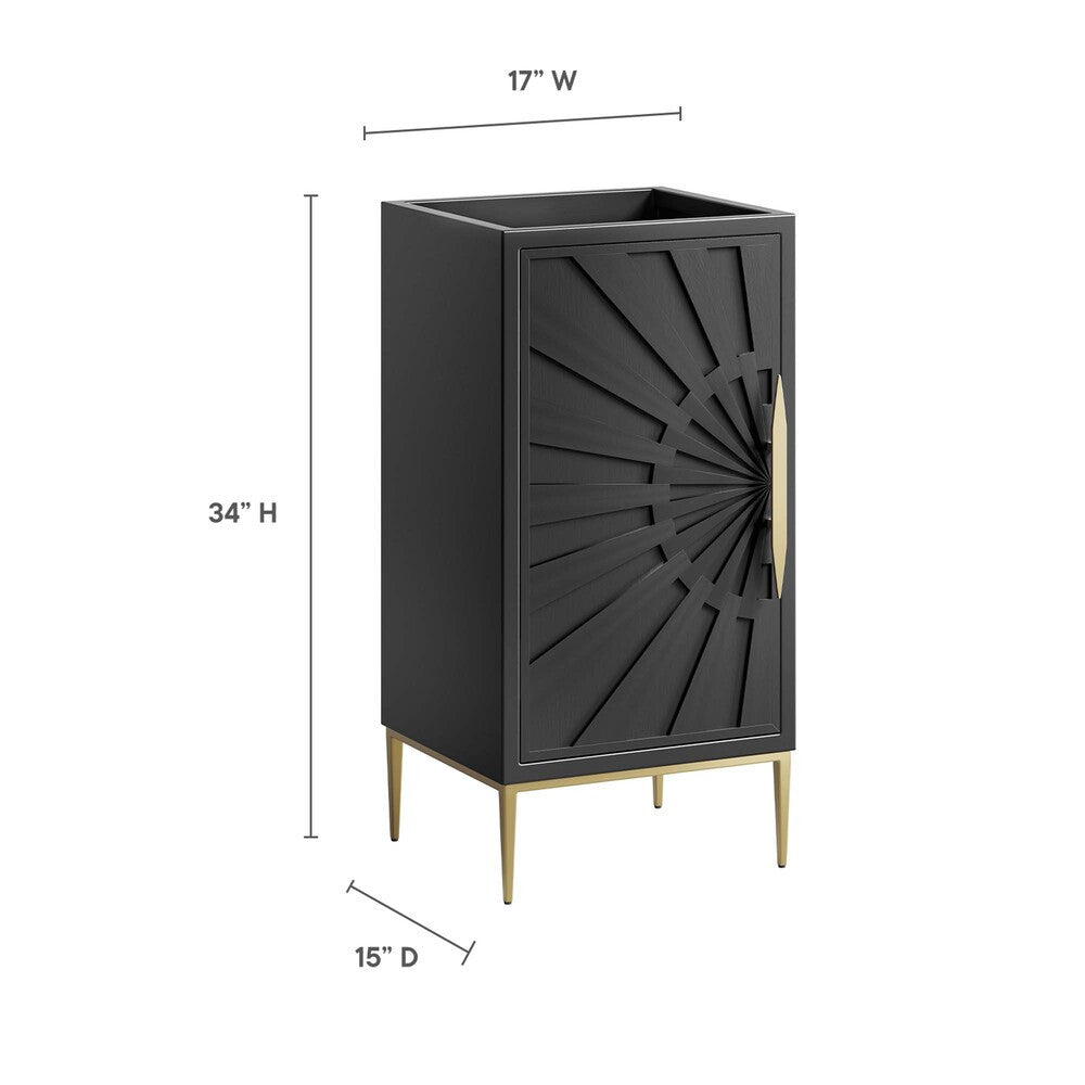 EEI-6159-BLK Awaken 18" Bathroom Vanity Cabinet by Modway