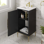 EEI-6285-WHI-BLK Awaken 18" Bathroom Vanity by Modway