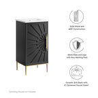 EEI-6285-WHI-BLK Awaken 18" Bathroom Vanity by Modway