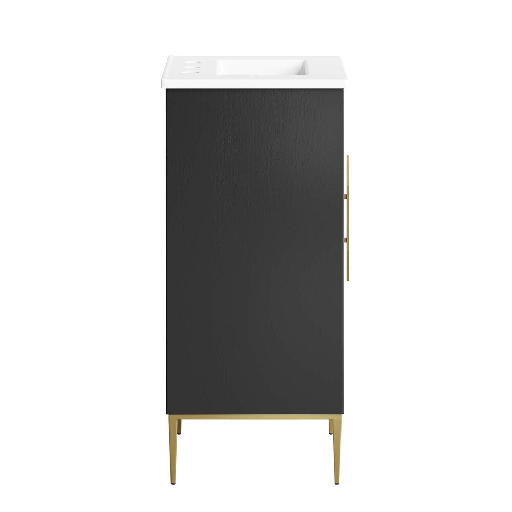 EEI-6285-WHI-BLK Awaken 18" Bathroom Vanity by Modway