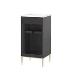 EEI-6285-WHI-BLK Awaken 18" Bathroom Vanity by Modway