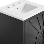 EEI-6285-WHI-BLK Awaken 18" Bathroom Vanity by Modway